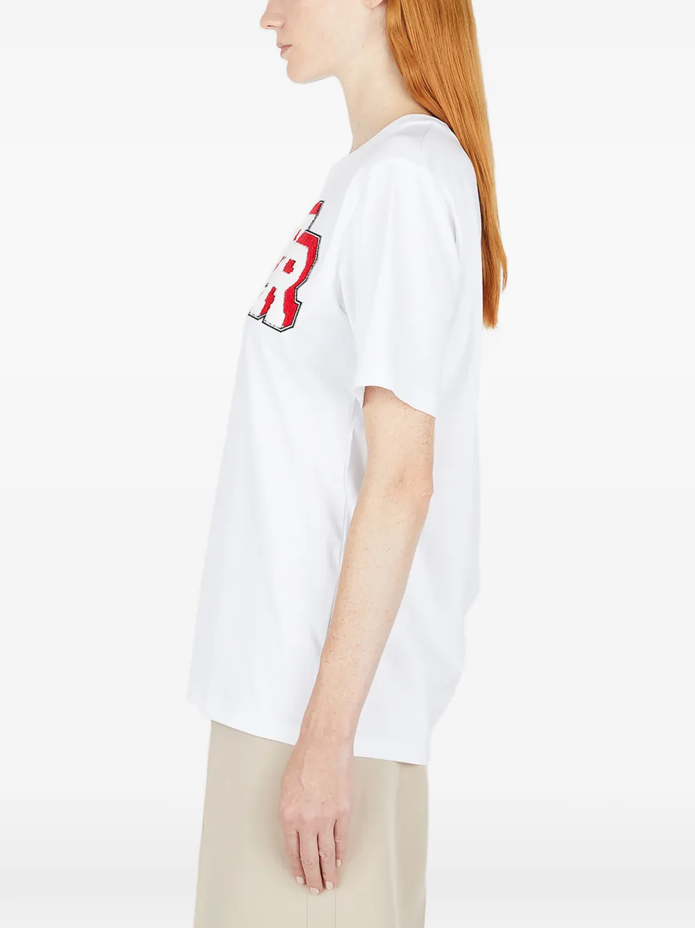 Rokh T-shirt met logo Wit