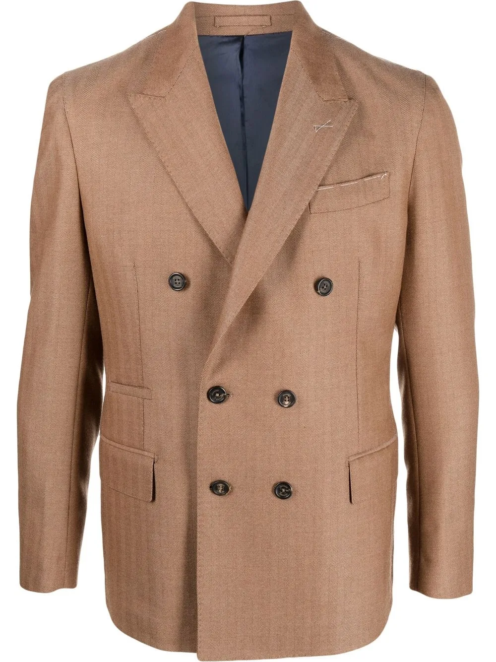 

Eleventy double-breasted wool blazer - Brown