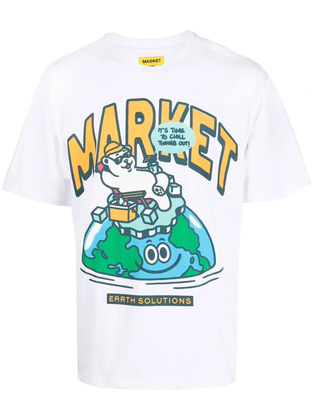 

MARKET playera con motivo Time To Chill - Blanco