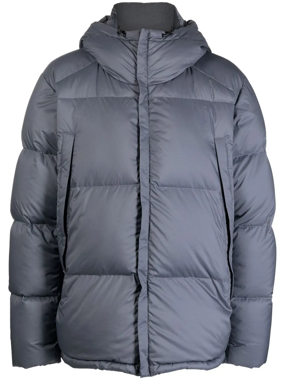 

Snow Peak hooded zip-up padded jacket - Grey