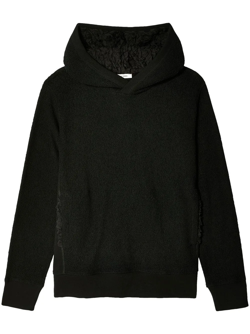 

Craig Green ruffle-trim cotton hoodie - Black
