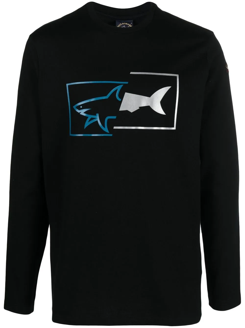 

Paul & Shark logo-print long-sleeve sweatshirt - Black