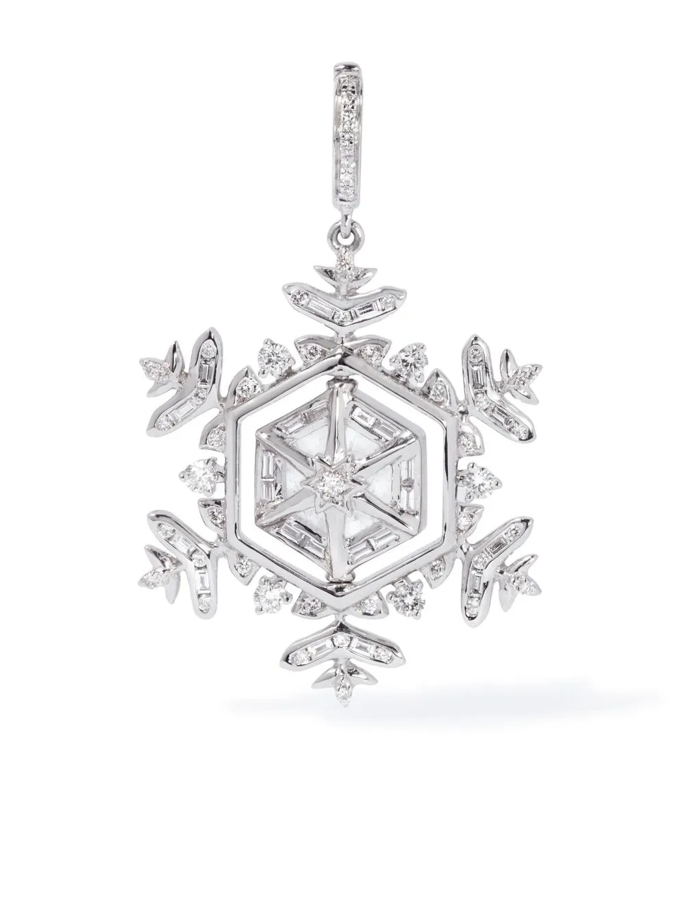 

Annoushka 18kt white gold Spinning Snowflake amulet - Silver