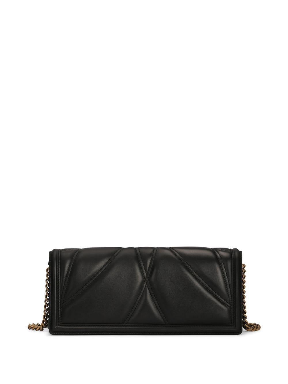 Shop Dolce & Gabbana Devotion Quilted Shoulder Bag In Black