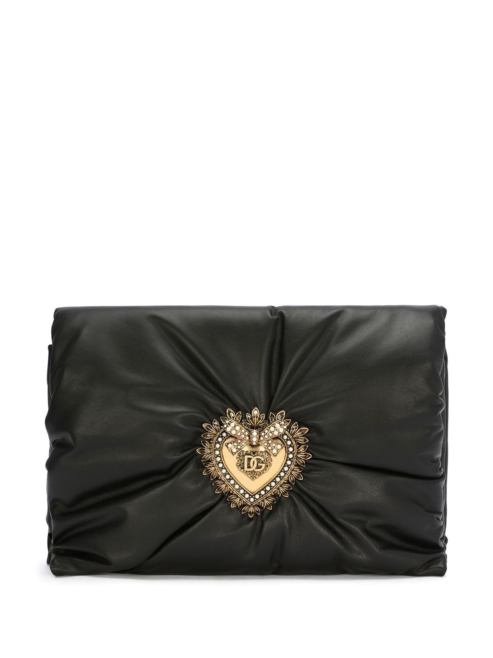 Dolce & Gabbana Logo-plaque Crossbody Bag In Black