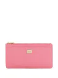 Dolce & Gabbana logo-tag leather card holder - Pink