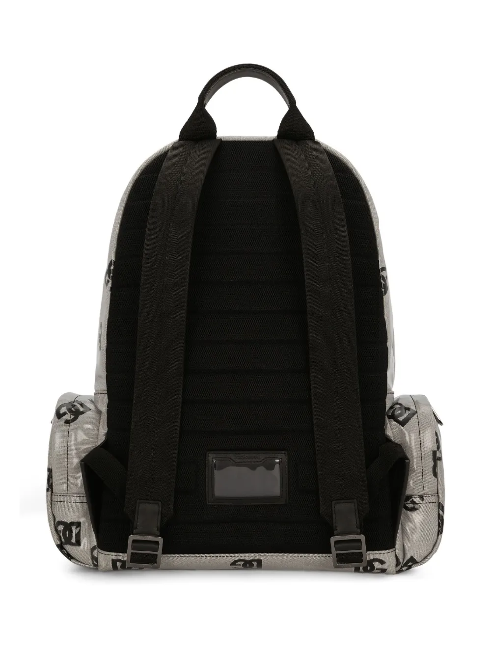 Dolce & Gabbana logo-print coated-finish backpack - Grijs