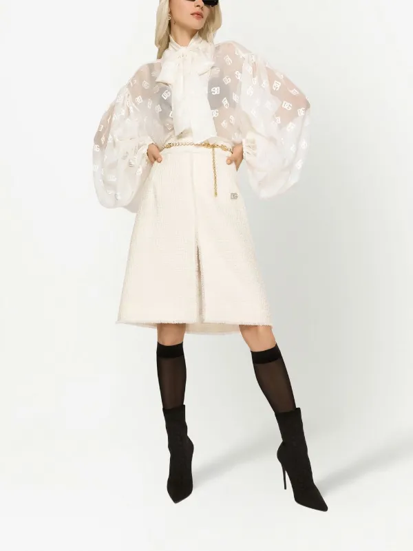 Dolce & Gabbana ツイード スカート | ホワイト | FARFETCH JP
