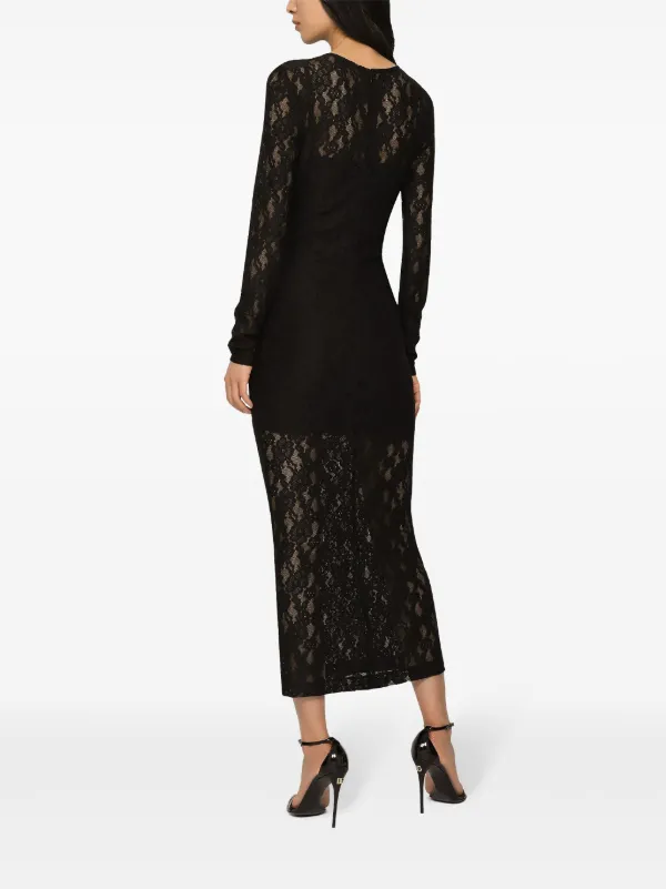 chinese dress ladies Black Lace Maxi Dress main image 0