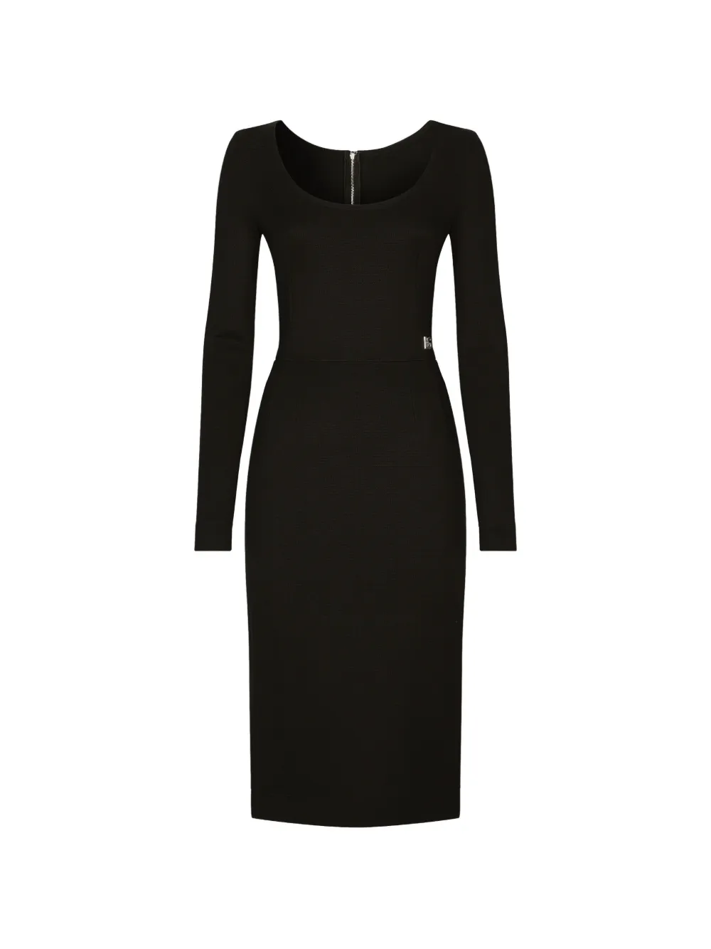 Dolce & Gabbana DG-logo Milano-rib midi dress
