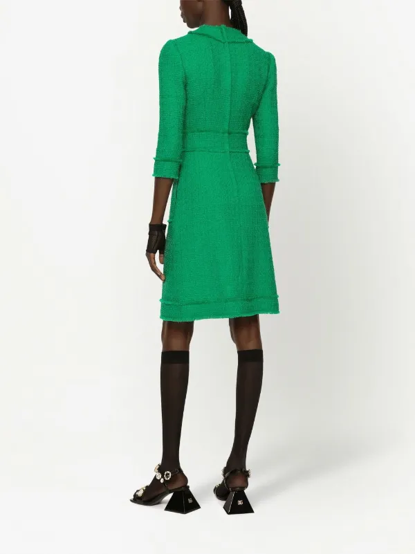 Dolce & Gabbana button-front crew-neck Dress - Farfetch