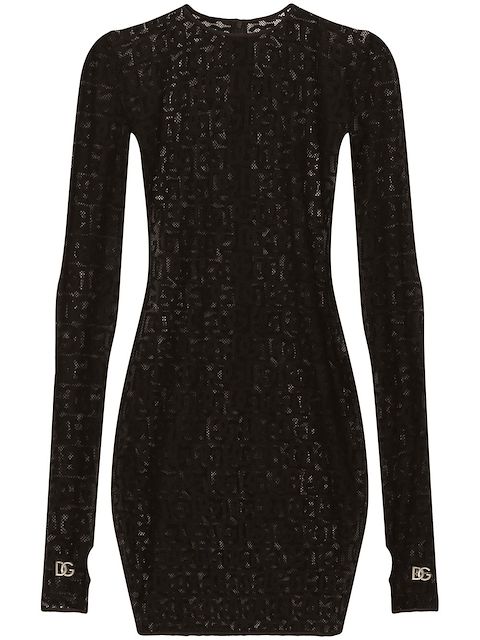 Dolce & Gabbana Vestido com bordado DG