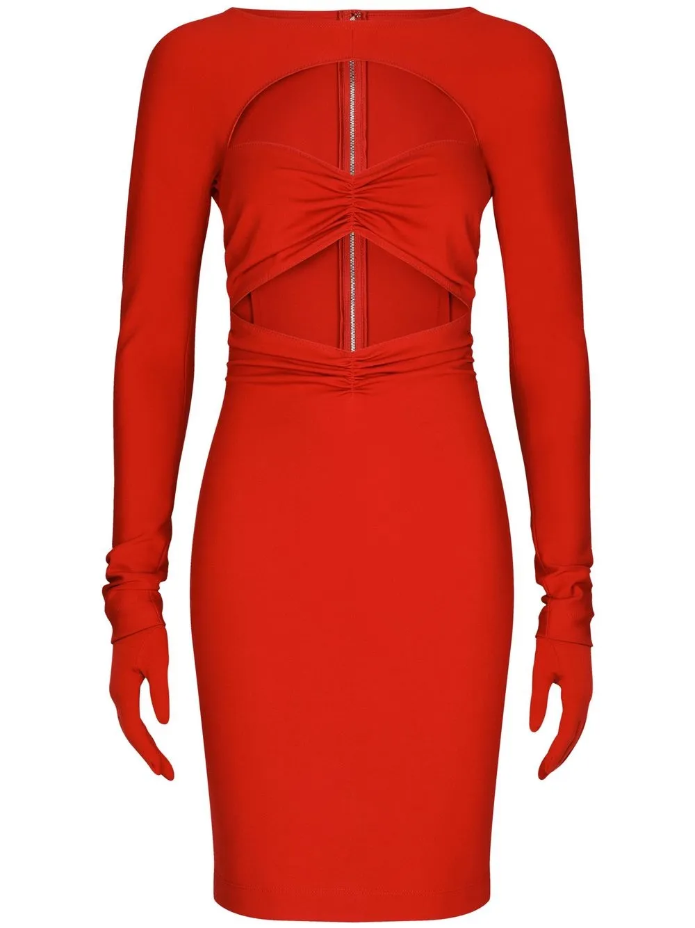 

Dolce & Gabbana cut-out detail mini dress - Red