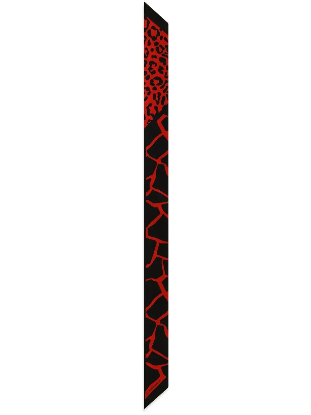 

Dolce & Gabbana animal-print silk scarf - Black