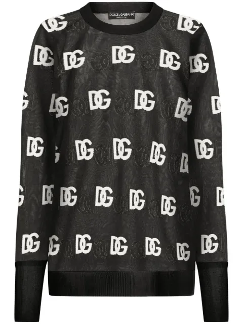 Dolce & Gabbana suéter con logo DG