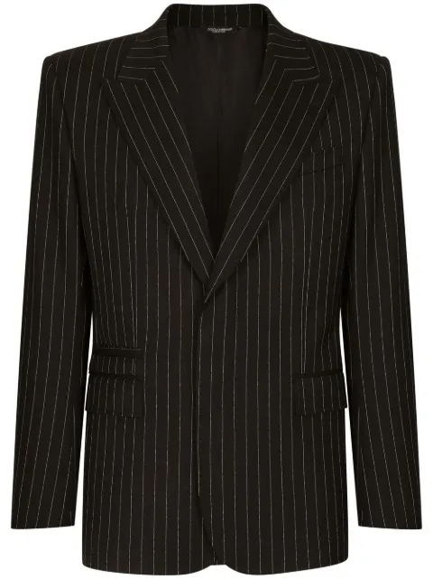Dolce & Gabbana Sicilia-fit pinstriped single-breasted blazer