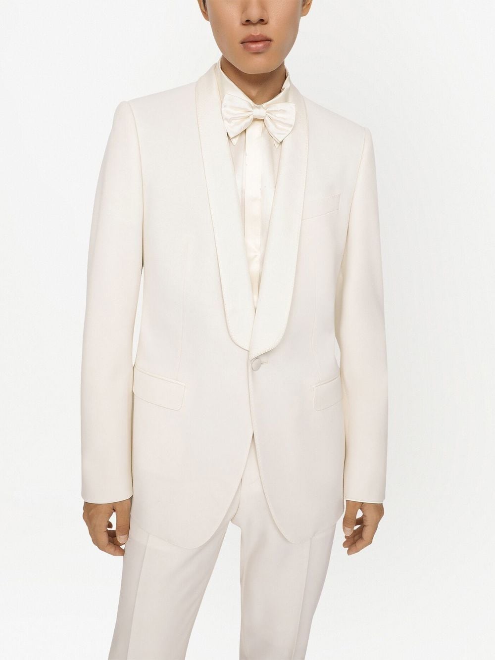 Shop Dolce & Gabbana Sicilia-fit Single-breasted Blazer In White