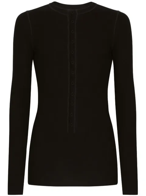 Dolce & Gabbana button-up slim-cut top