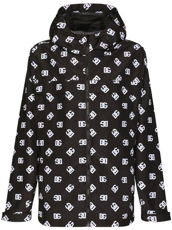 Dolce & Gabbana Monogram Zip-Up Jacket - Grey