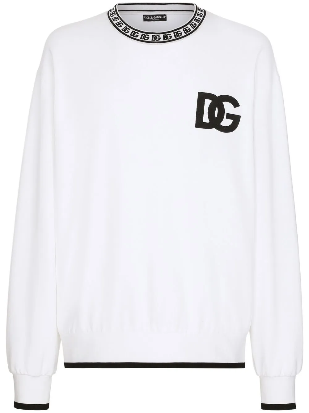 

Dolce & Gabbana sudadera con logo estampado - Blanco