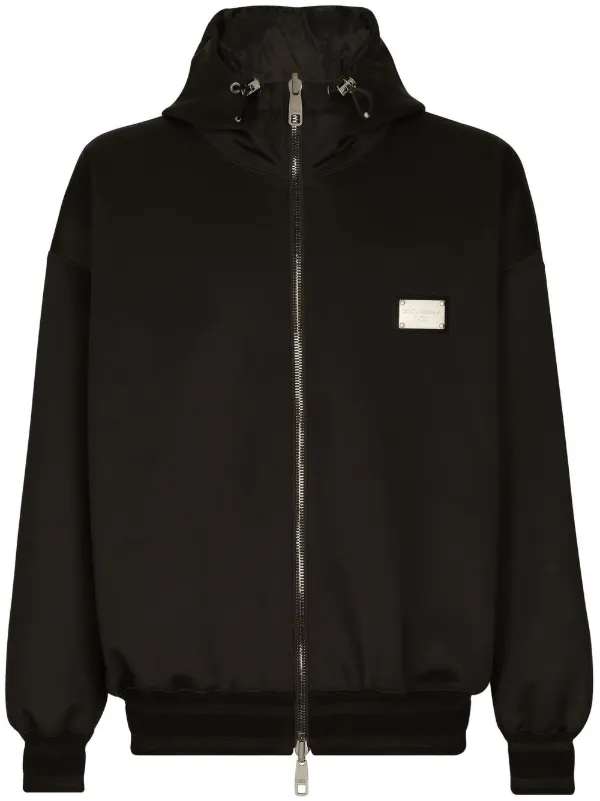 Dolce & Gabbana Jaqueta Dupla Face Com Placa De Logo | Preto