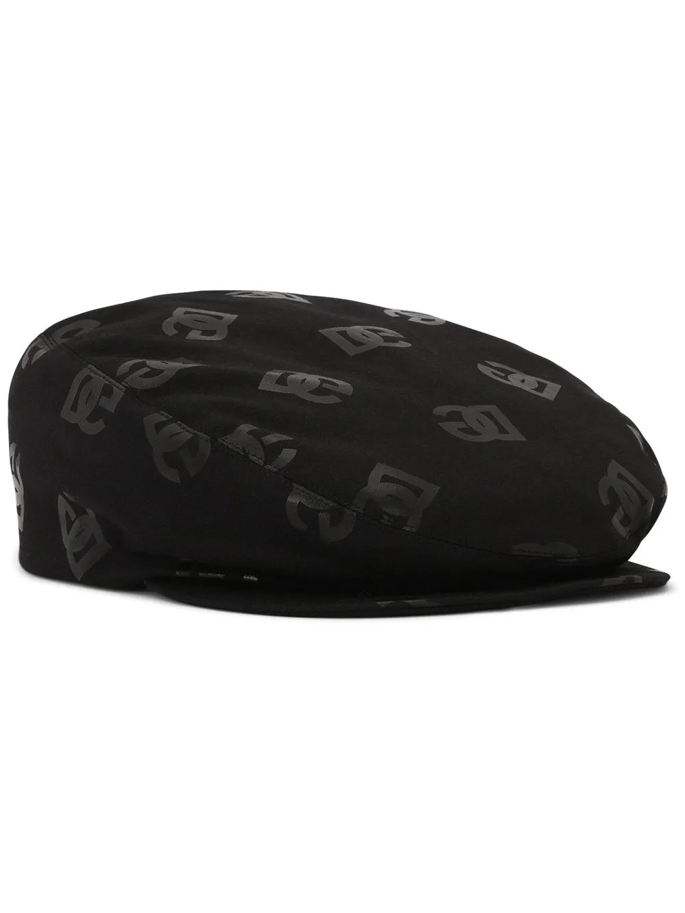 

Dolce & Gabbana all-over logo beret - Black