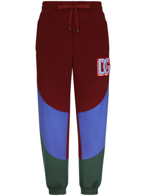 logo-patch colour-block sweatpants