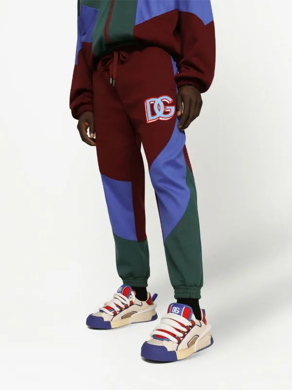 【関税＆送料込み】Dolce & Gabbana Logo Joggers DOLCE & GABBANA Cotton Track Jogging Pants with Sacred Heart