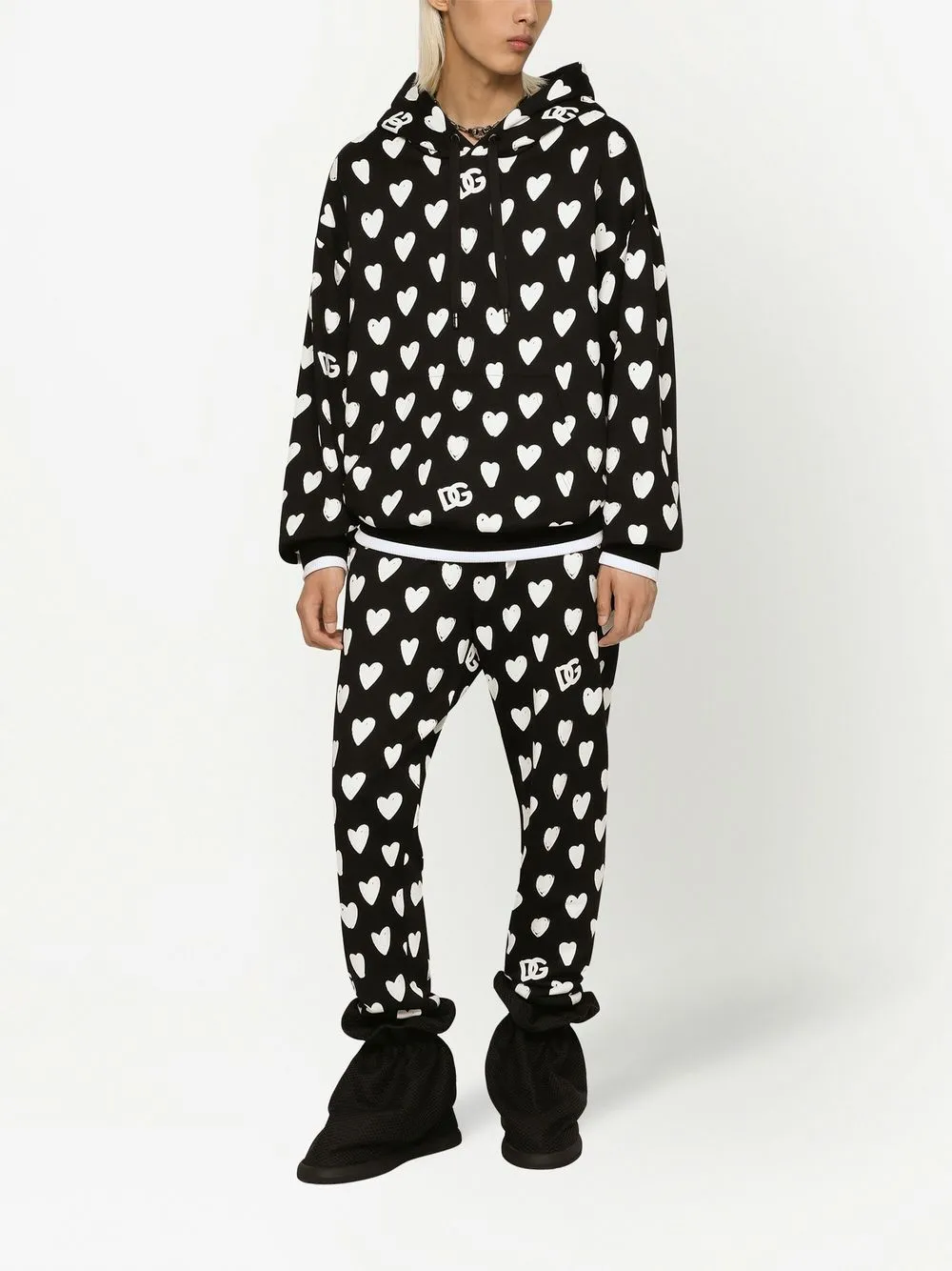 Dolce & Gabbana Trainingsbroek met trekkoord - Zwart