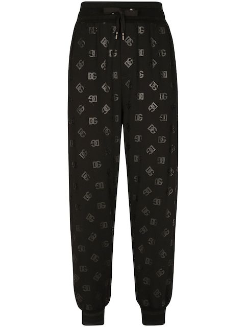 Dolce & Gabbana logo-print cotton track pants