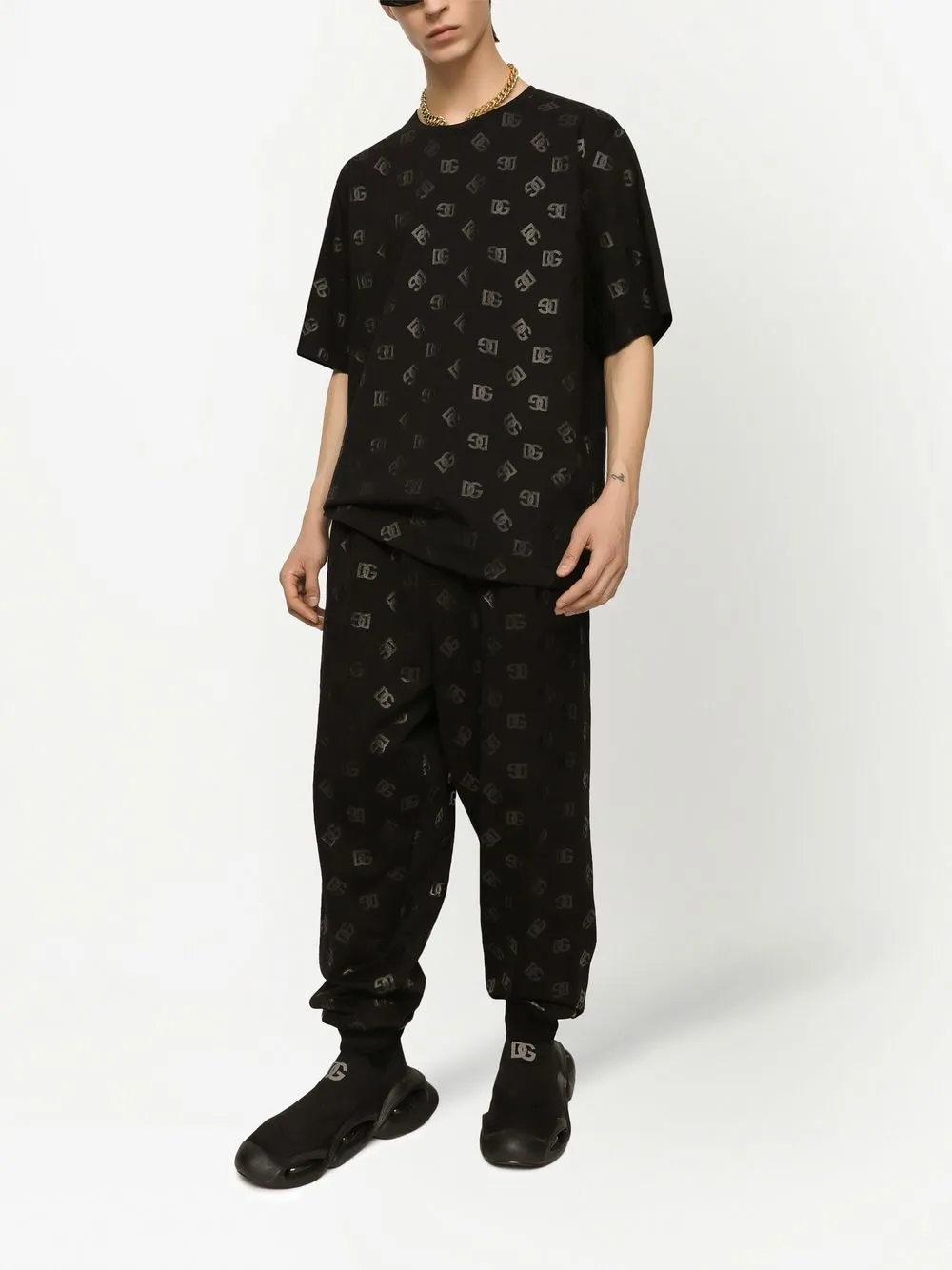 Dolce & Gabbana Trainingsbroek met logoprint - Zwart
