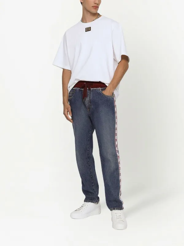 Sport stripe outlet jeans