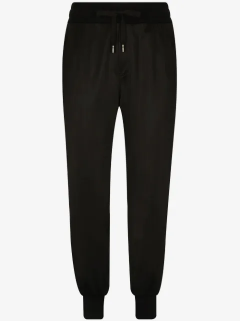 Dolce & Gabbana pantalones de chándal con franja del logo
