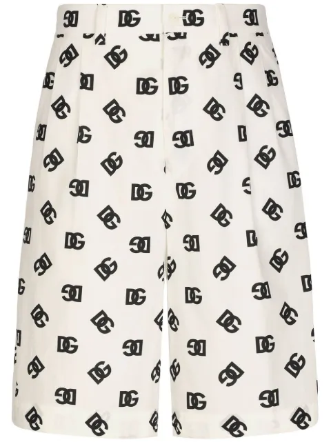 Dolce & Gabbana DG Monogram poplin shorts