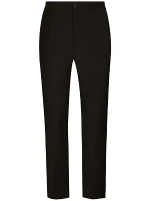 Saint Laurent ハイウエスト テーラードパンツ | ブラック | FARFETCH JP