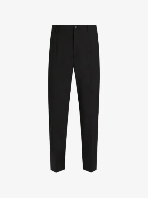Dolce & Gabbana logo-embroidered tailored trousers