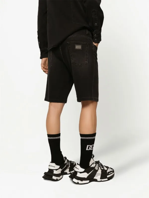 Denim stretch hot sale shorts mens