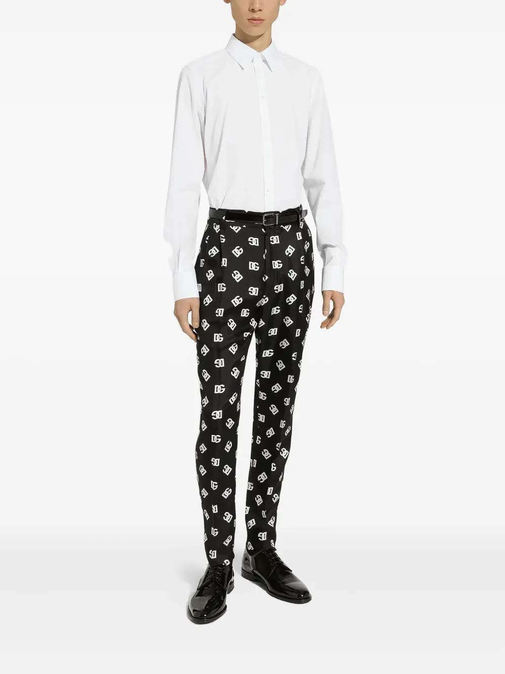 Dolce & Gabbana Broek met logoprint - Zwart