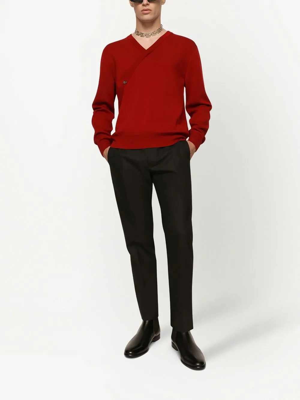 Dolce & Gabbana Mid waist pantalon - Zwart