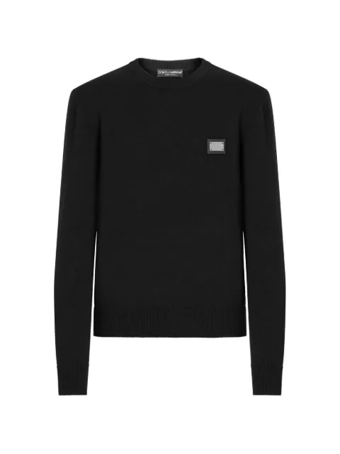 Dolce & Gabbana 로고 태그 울 스웨터