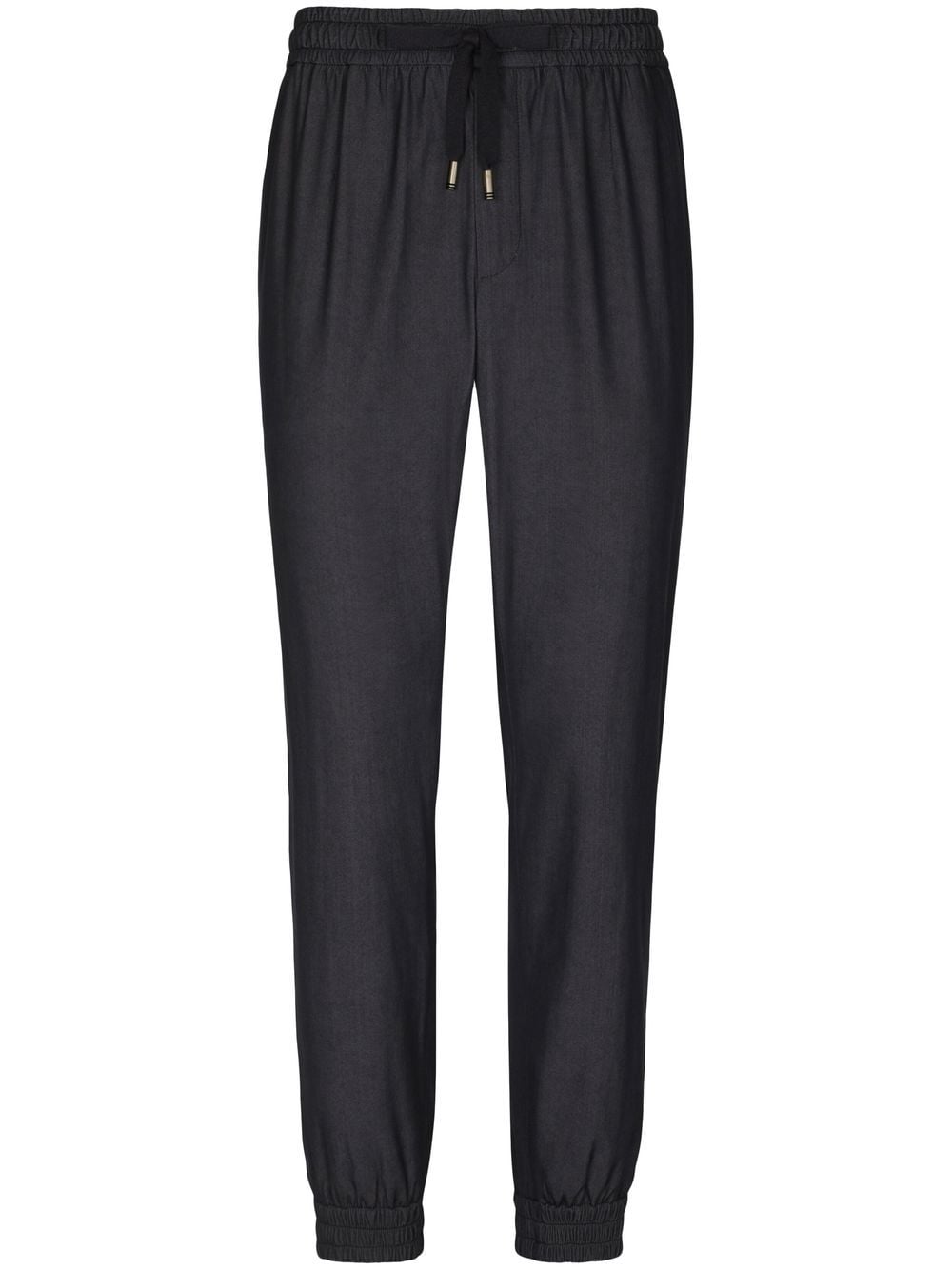 Shop Dolce & Gabbana Virgin Wool Track Pants In Black