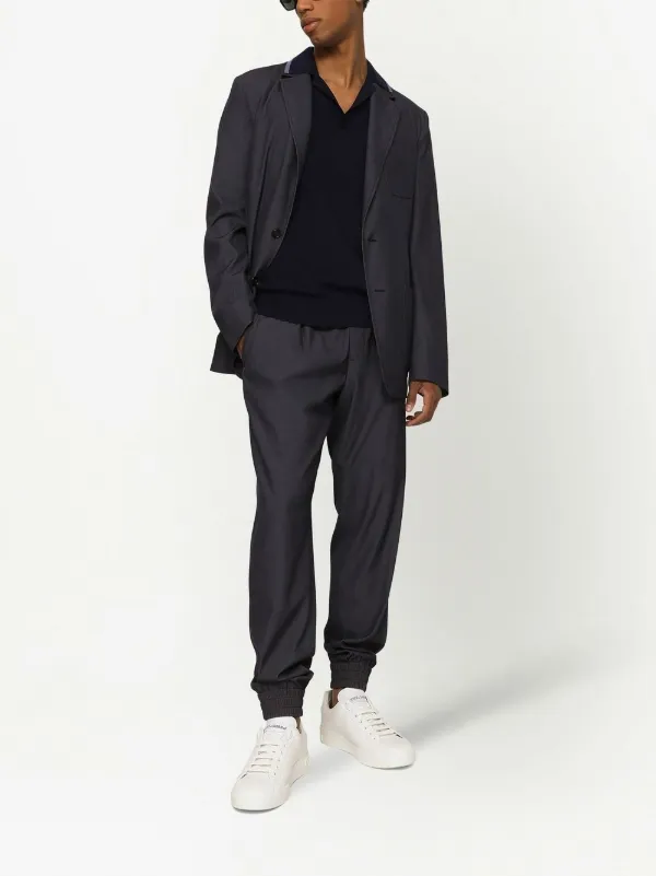 Dolce & Gabbana Virgin Wool Track Pants | Black | FARFETCH
