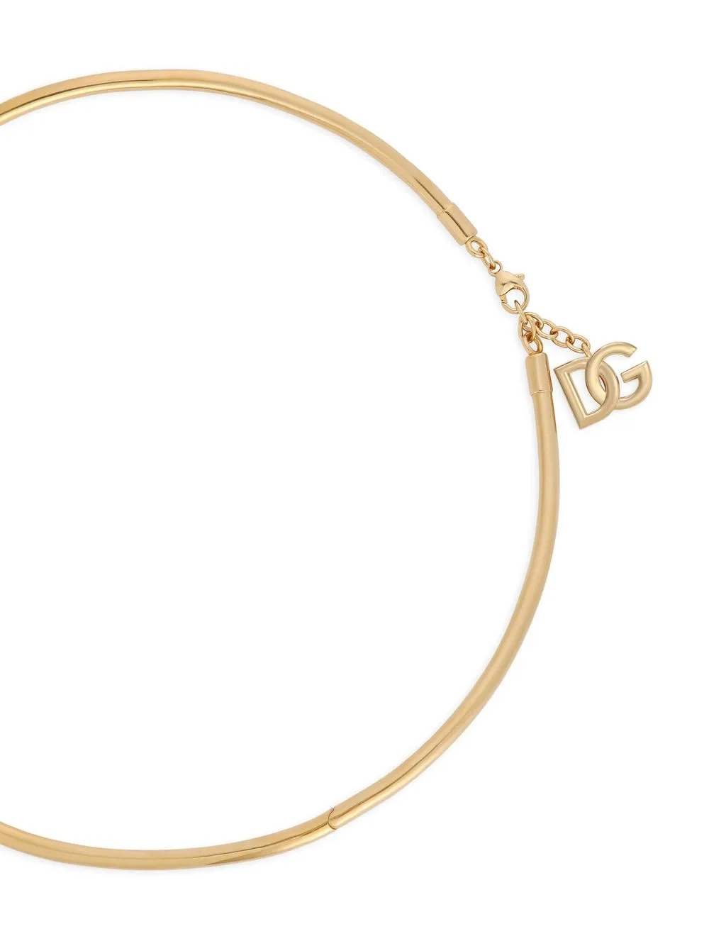 Dolce & Gabbana Semi-rigid 'love' Choker In Gold