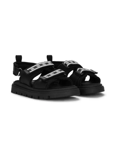 Dolce & Gabbana Kids logo-tape strappy sandals
