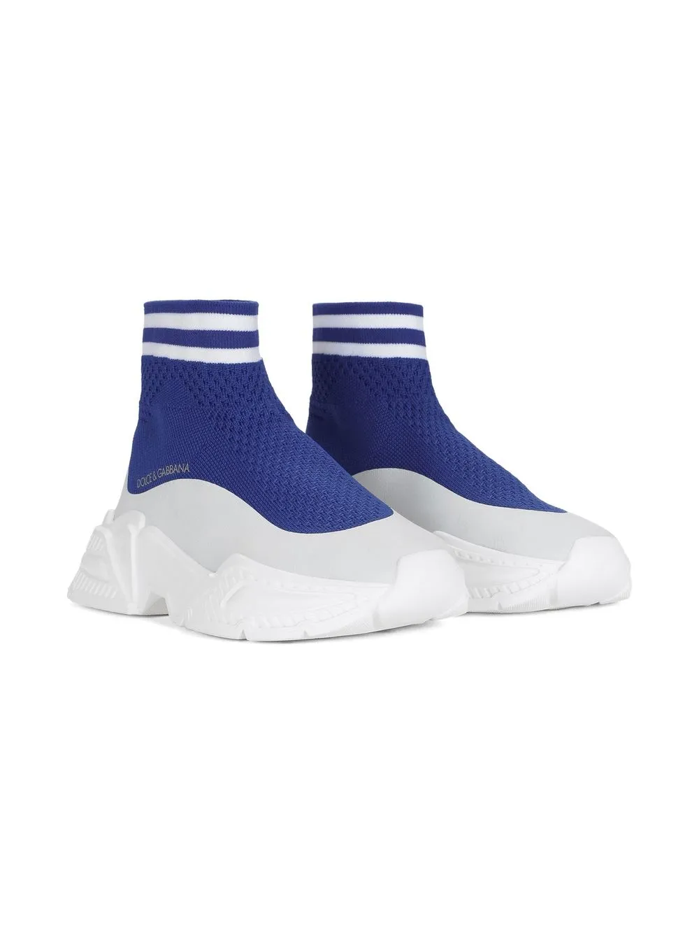 

Dolce & Gabbana Kids sock-style ankle sneakers - Blue