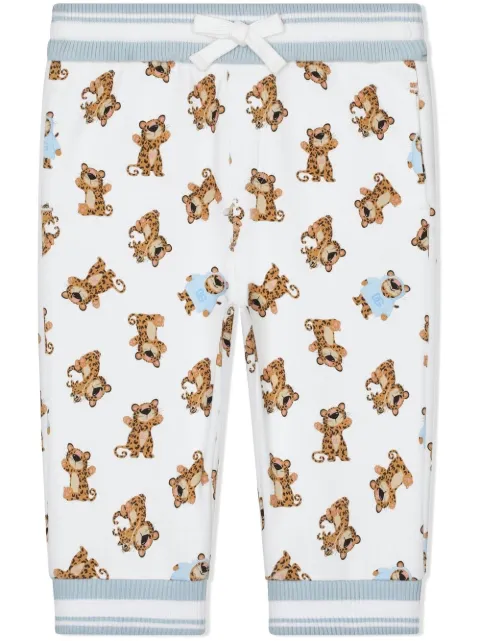 Dolce & Gabbana Kids Baby Leopard track pants