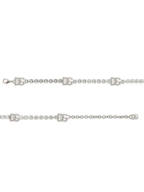 Dolce & Gabbana KIM DOLCE&GABBANA DG-logo rhinestone belt WLO4S2W1111 - 2