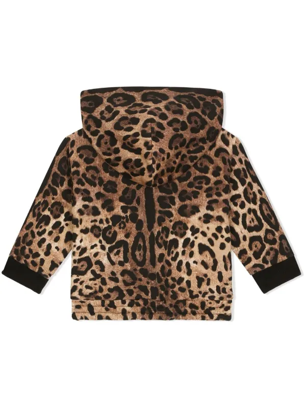 Dolce & Gabbana レオパード ジップアップ フーディー パーカー Leopard print hoodie | Crespo Leo Dolce&Gabbana