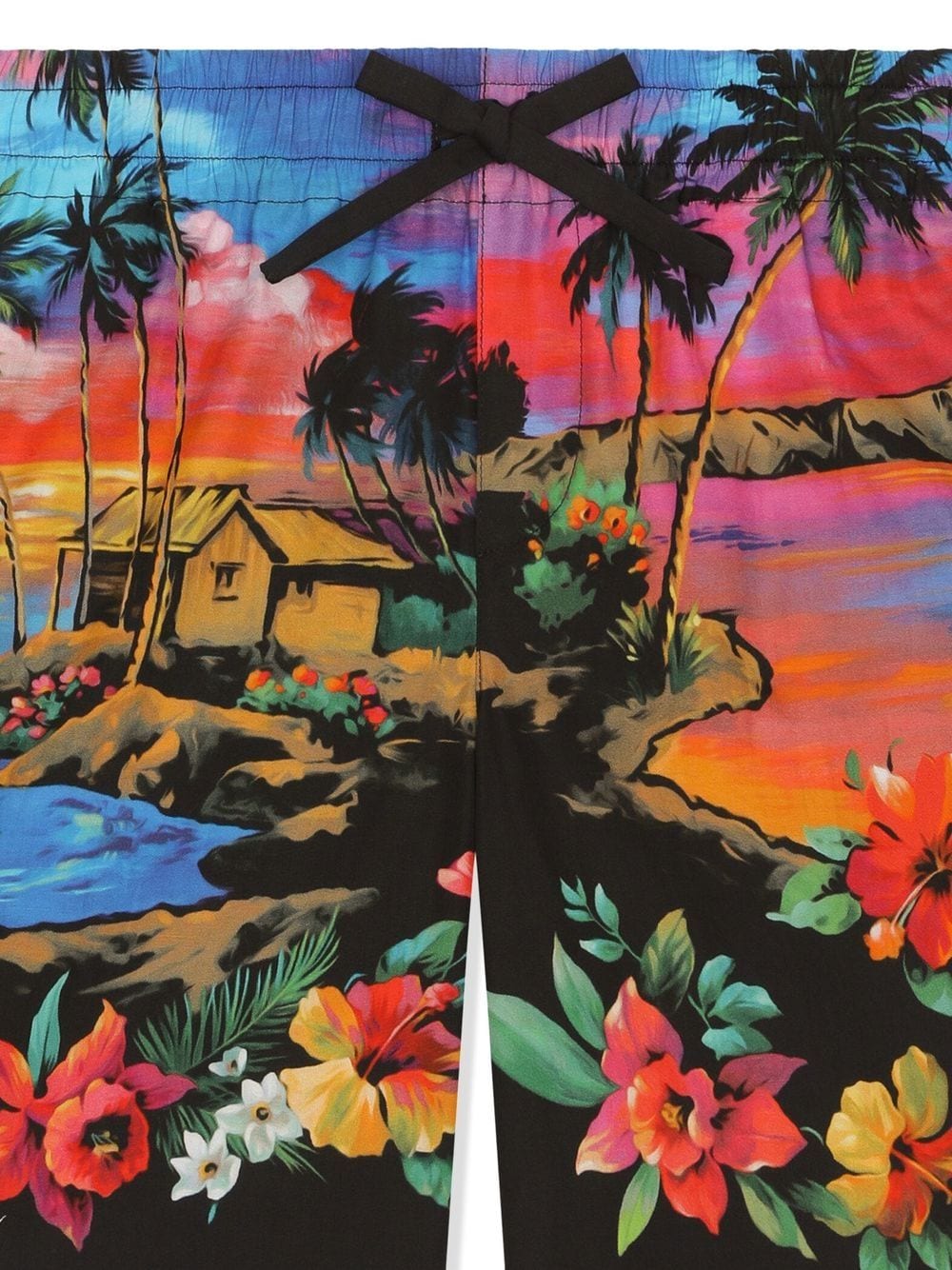 Shop Dolce & Gabbana Sunset Floral-print Shorts In Multicolour