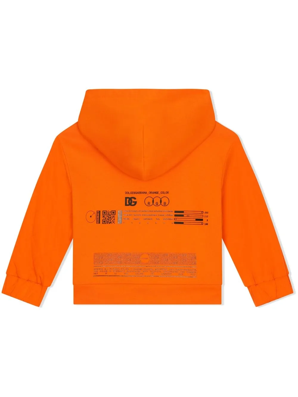 Dolce & Gabbana Kids Hoodie met logoprint - Oranje